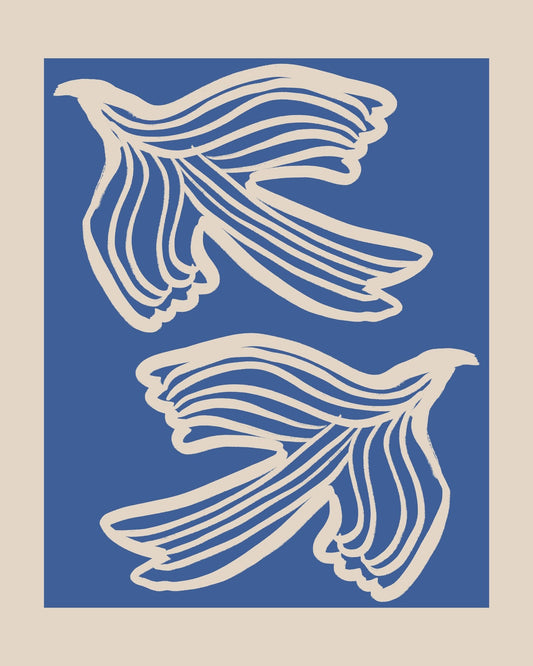 White Birds Blue