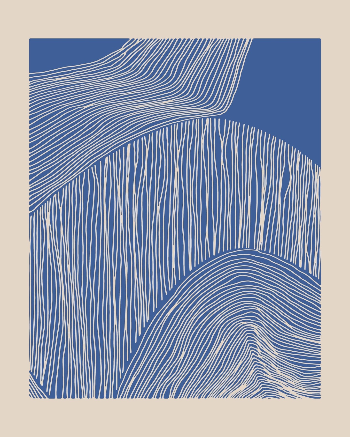 Blue Line Pattern