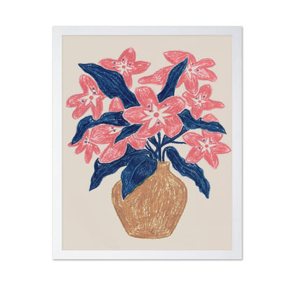Pink Floral Vase No1