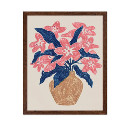 Pink Floral Vase No1