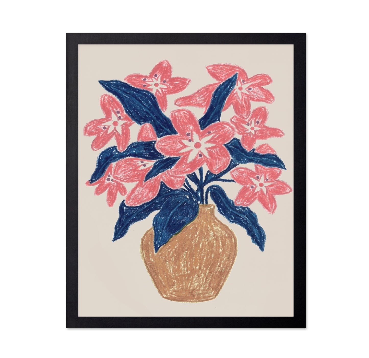 Pink Floral Vase No1