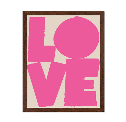 Pink Love Typography