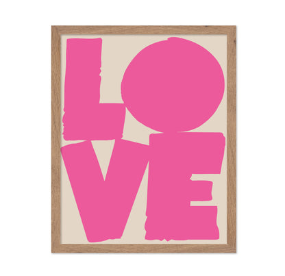 Pink Love Typography