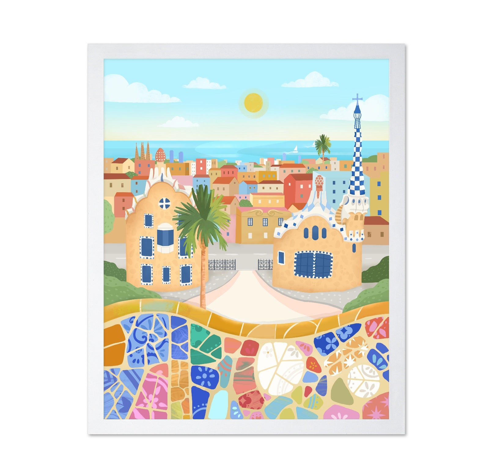 Barcelona Mosaic View No1