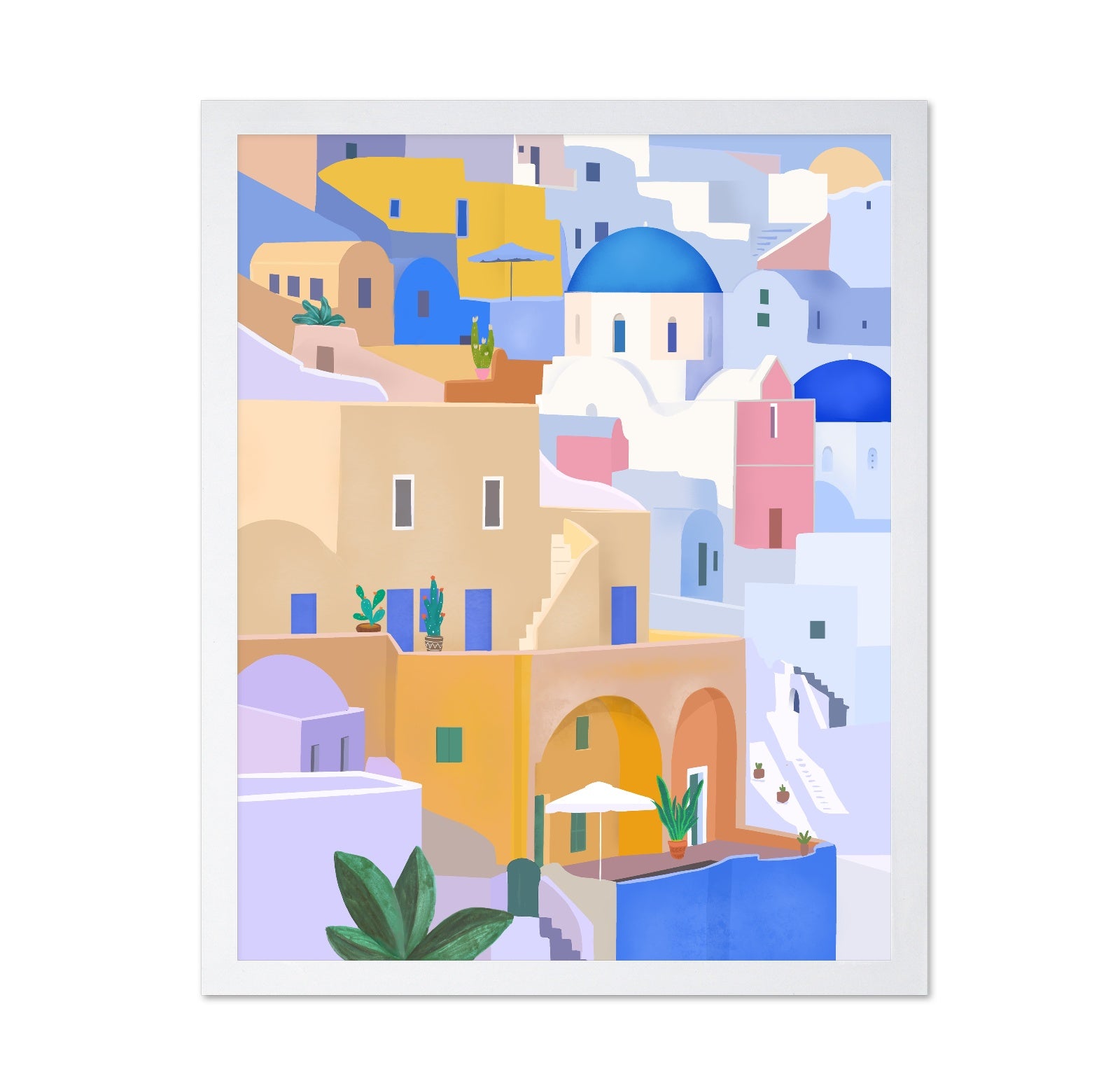 Santorini Blue Domes No2