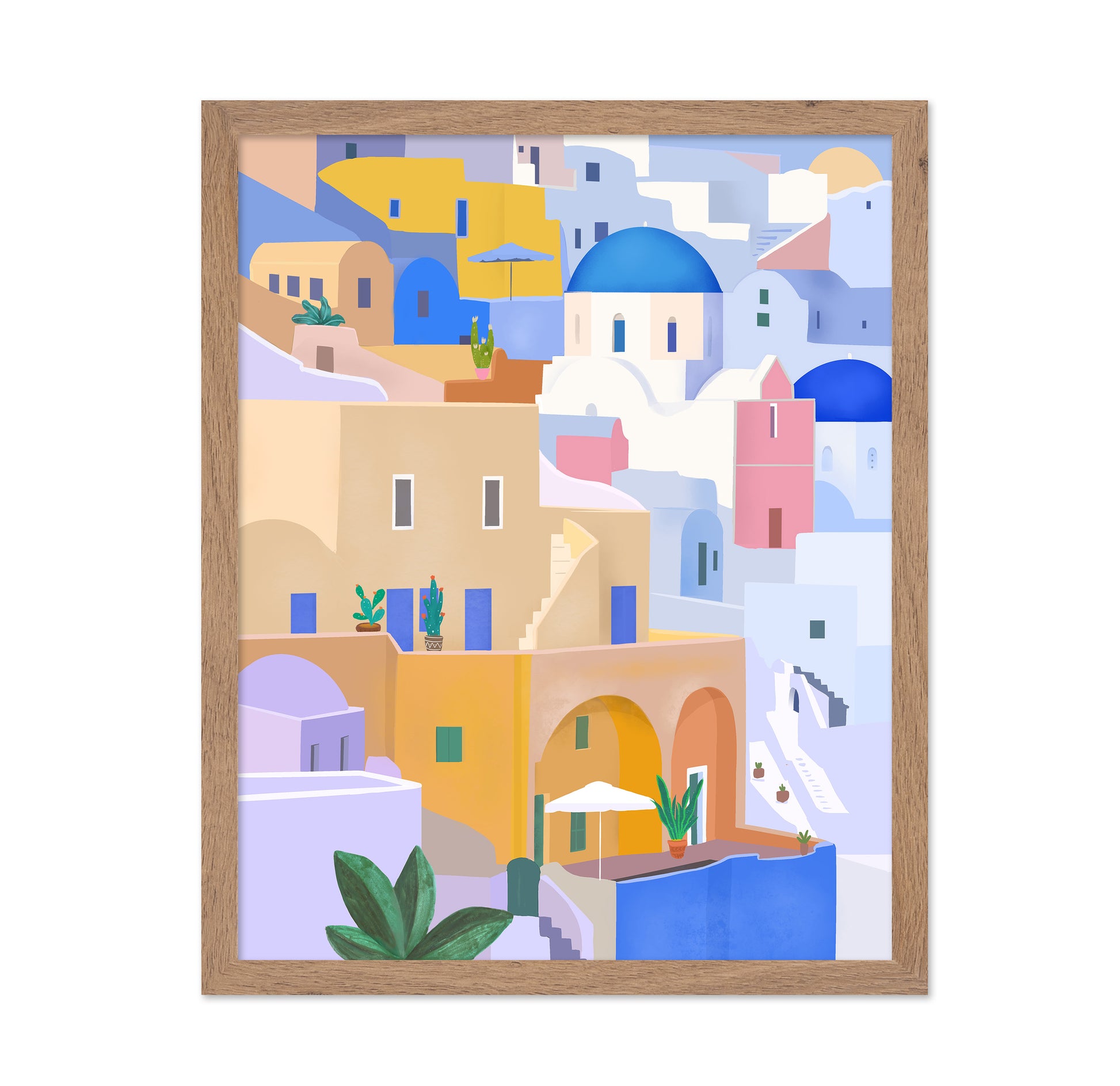 Santorini Blue Domes No2