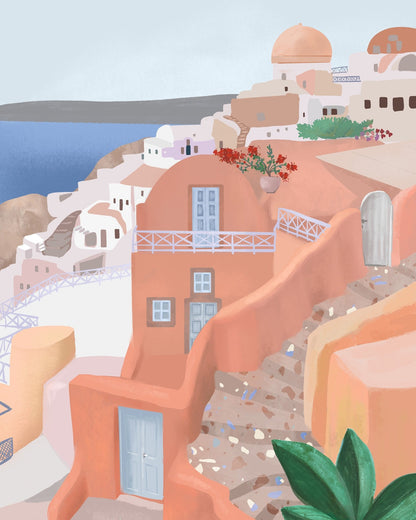 Santorini Cliff Homes