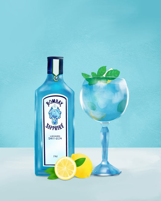 Blue Gin Cocktail