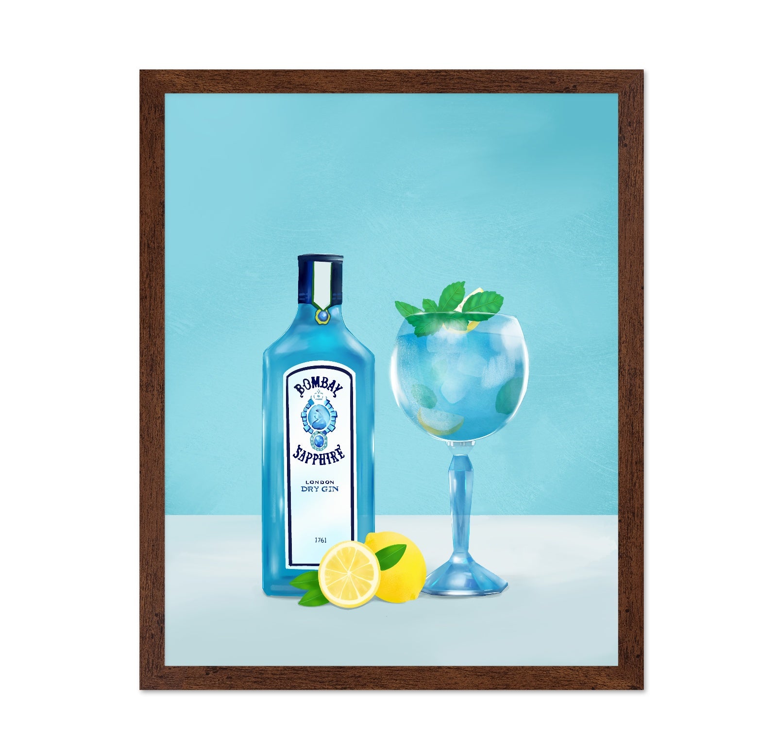 Blue Gin Cocktail