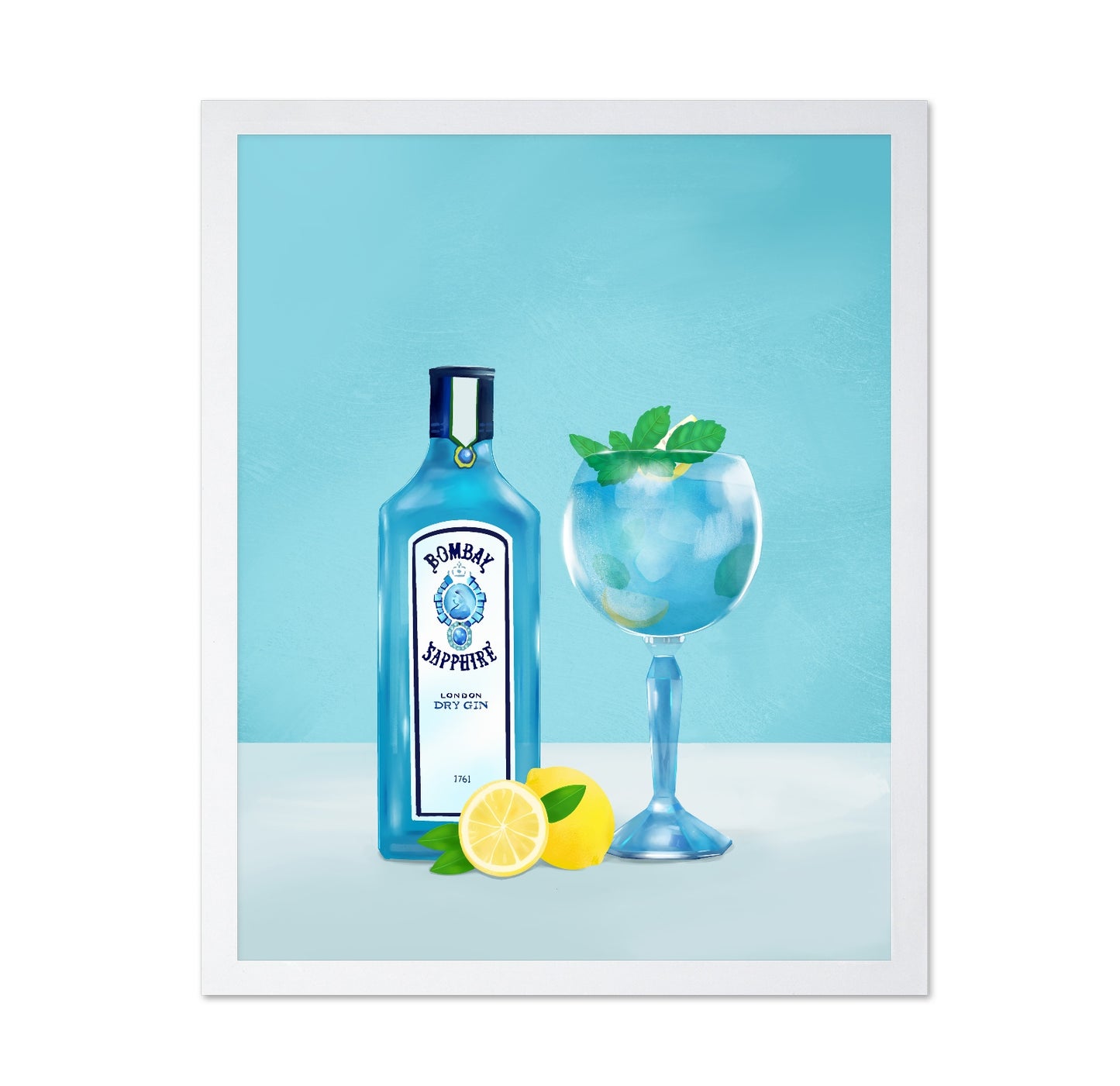 Blue Gin Cocktail