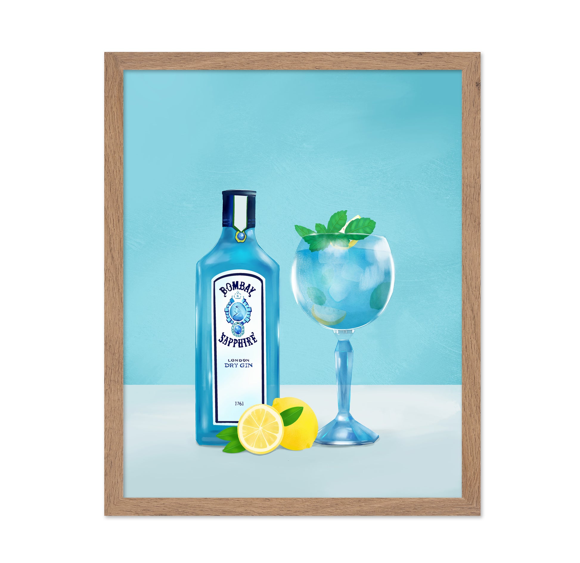 Blue Gin Cocktail