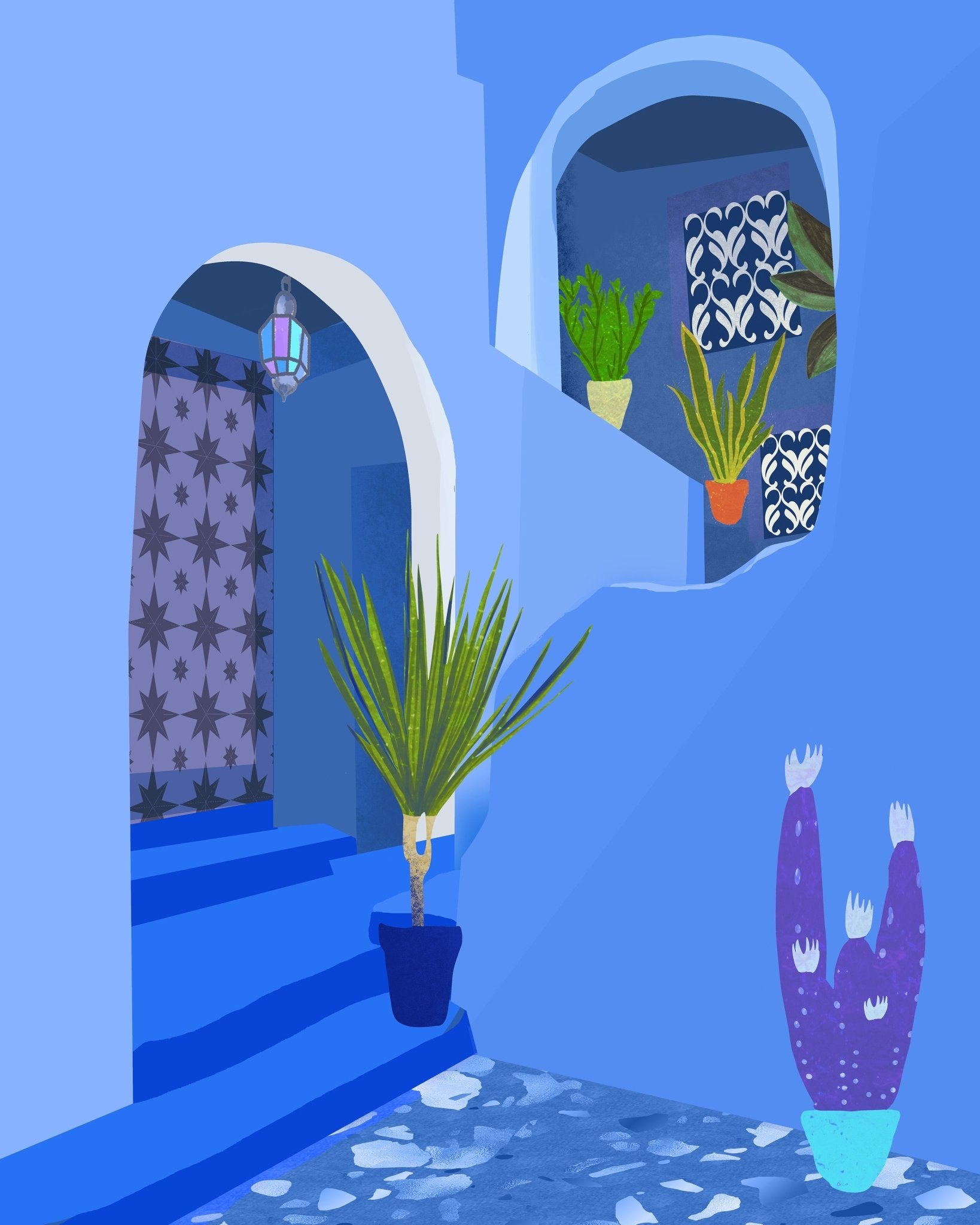 Blue Morocco Alley No1