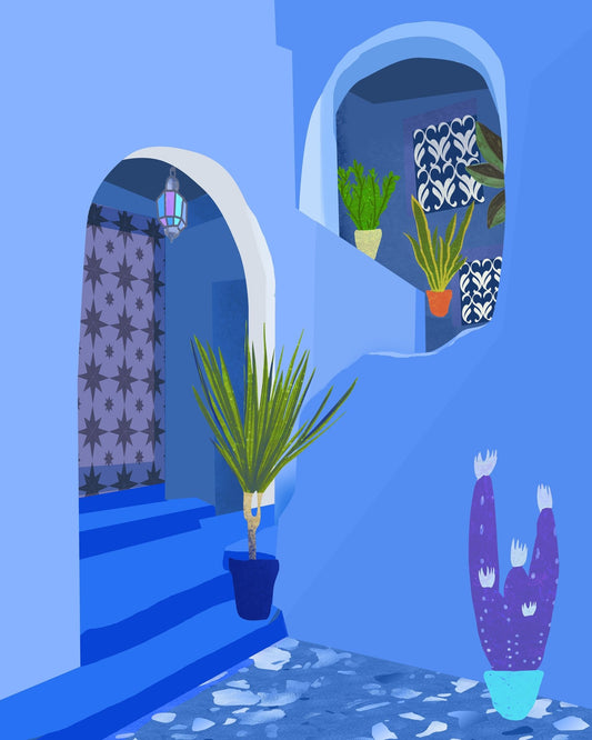 Blue Morocco Alley No1
