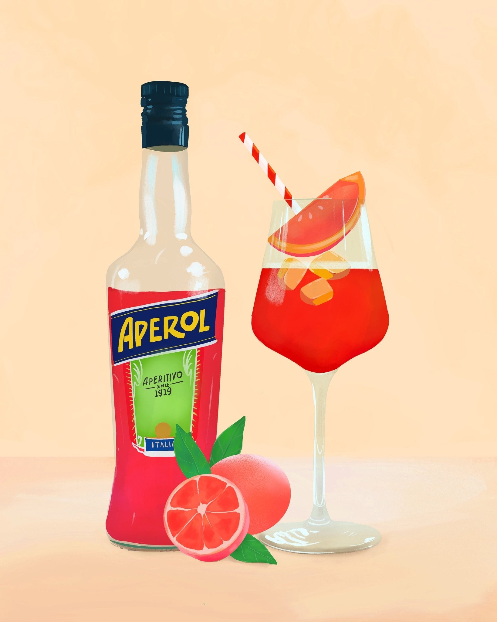 Aperol Spritz Glass