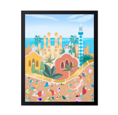 Barcelona Colorful Landmarks
