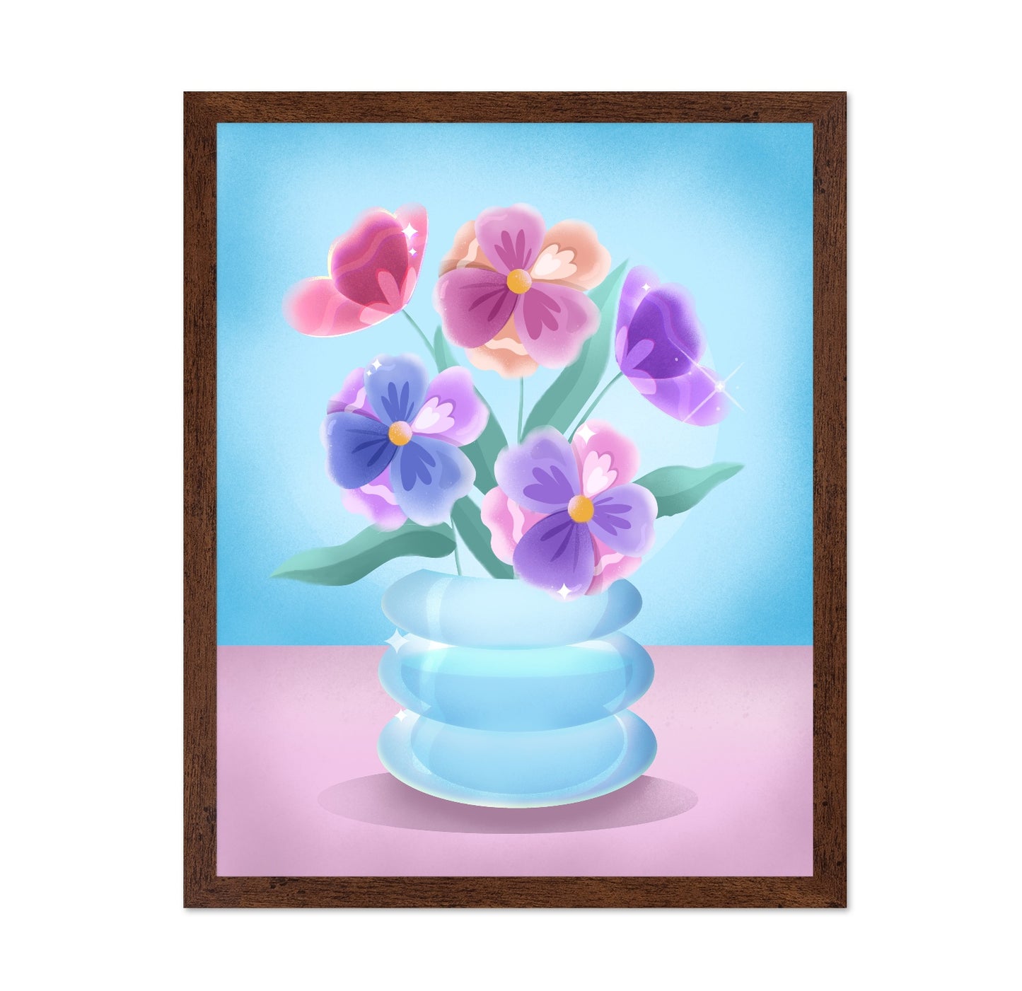Pastel Floral Vase