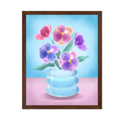 Pastel Floral Vase