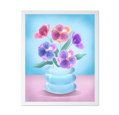 Pastel Floral Vase