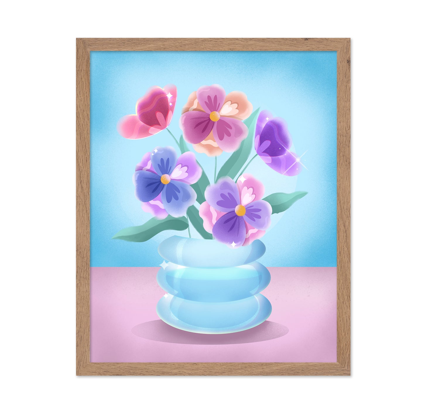 Pastel Floral Vase