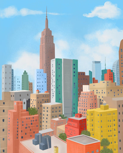 NYC Skyline Illustration No1