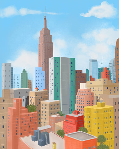 NYC Skyline Illustration No1
