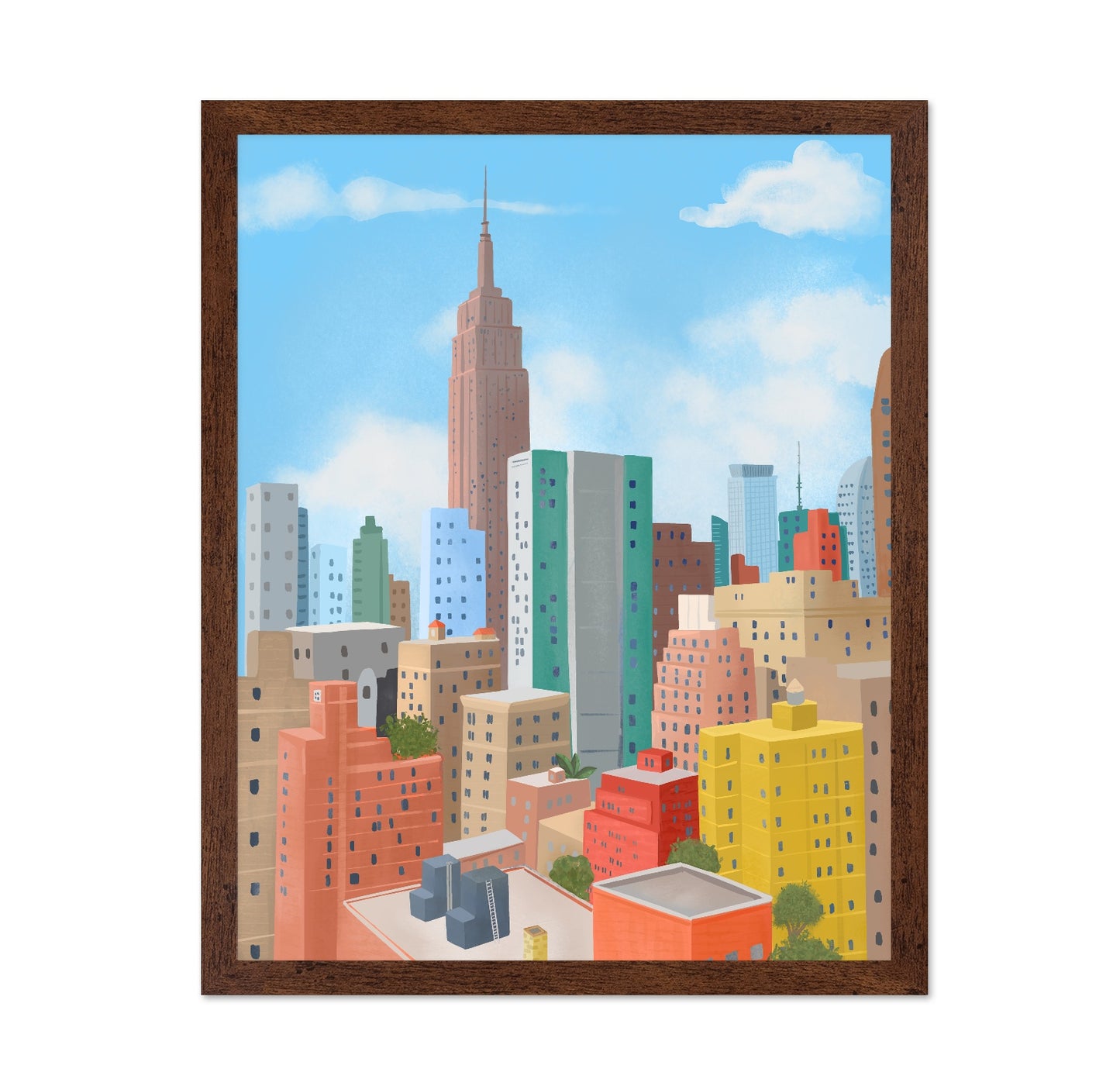 NYC Skyline Illustration No1