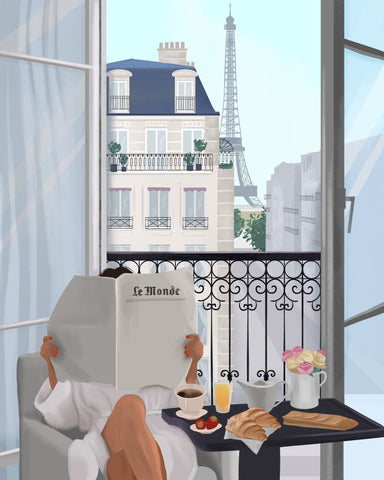 Paris Balcony Breakfast No1
