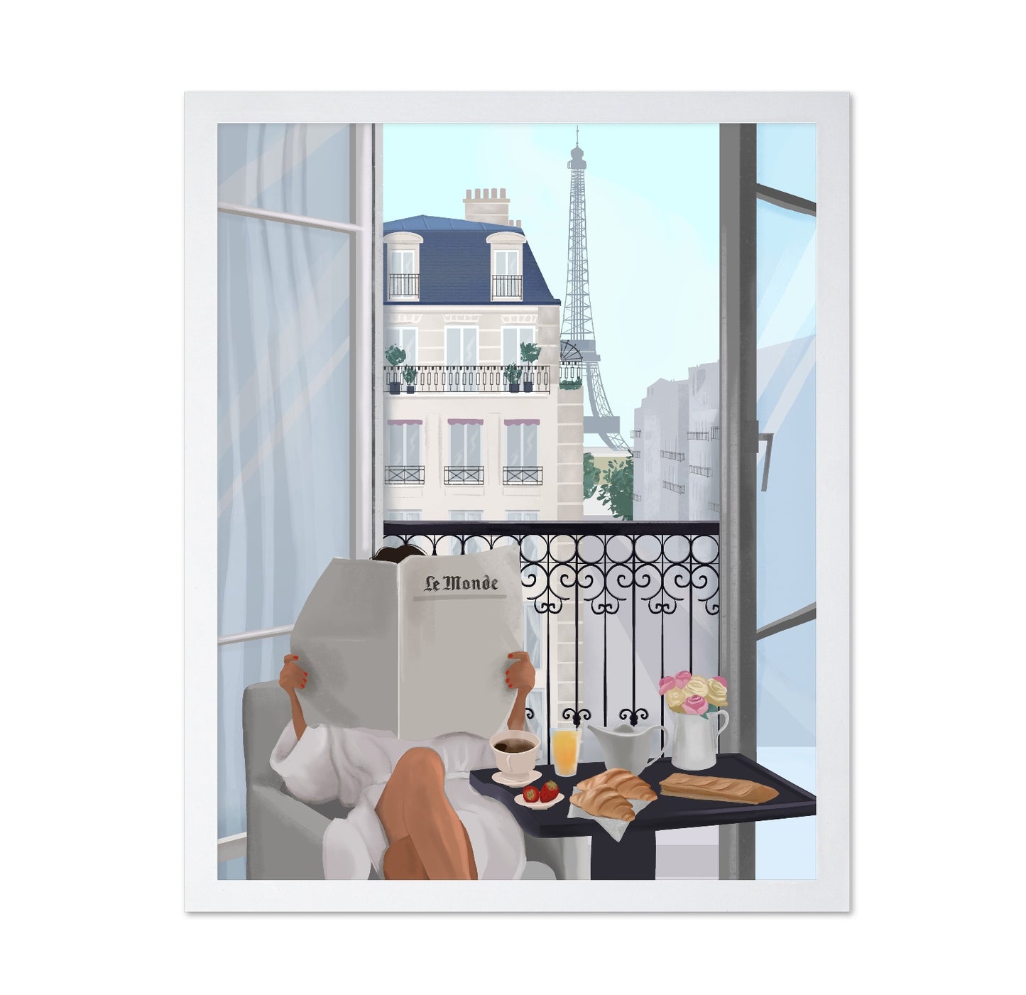 Paris Balcony Breakfast No1