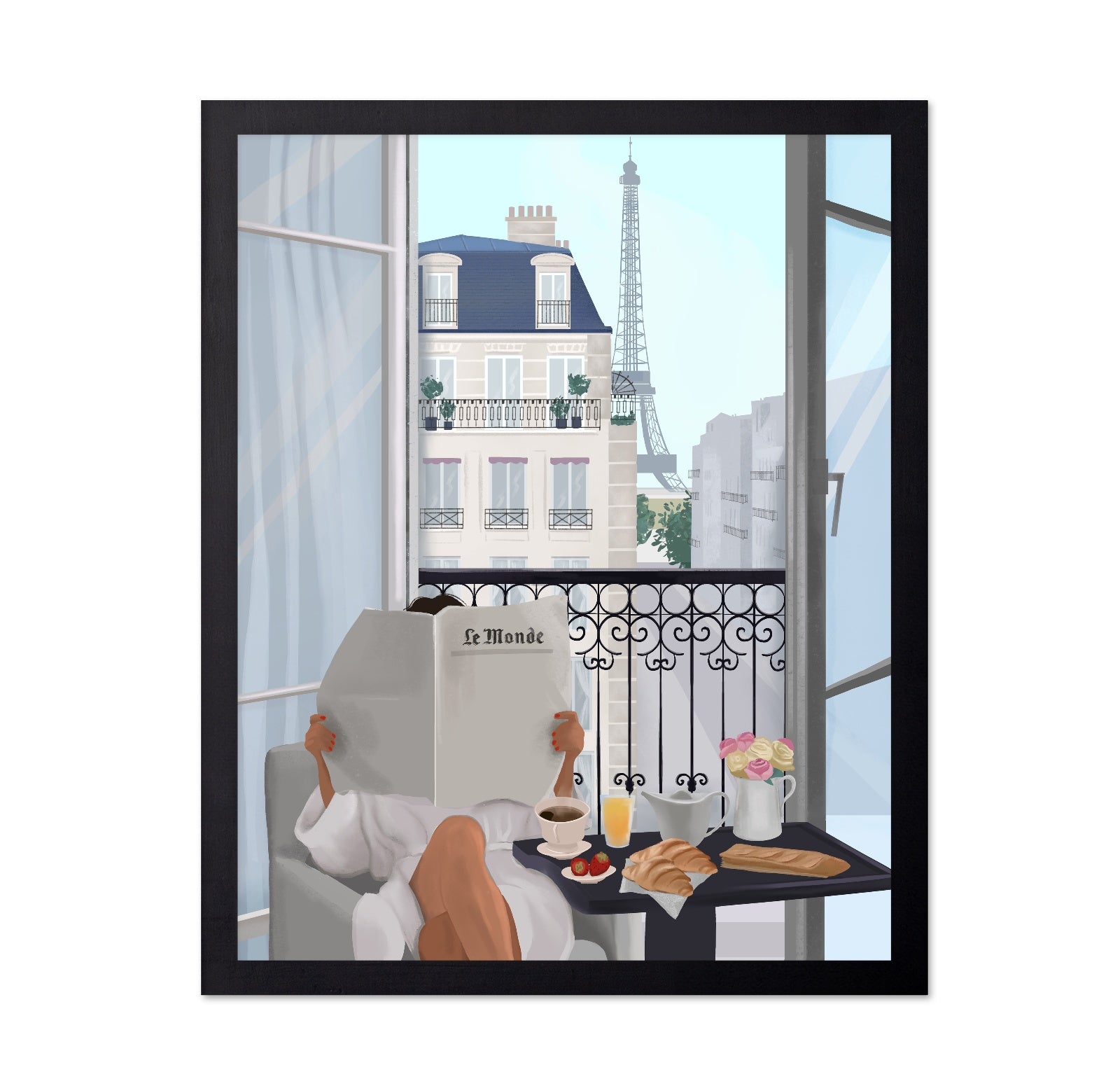 Paris Balcony Breakfast No1