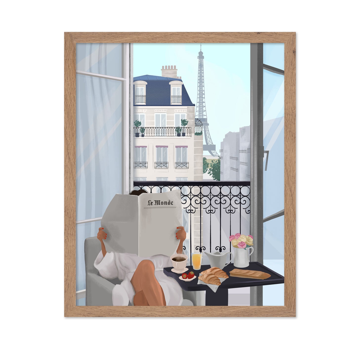 Paris Balcony Breakfast No1