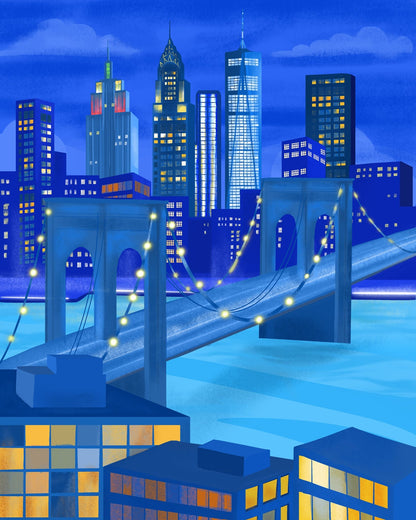 New York Night Skyline