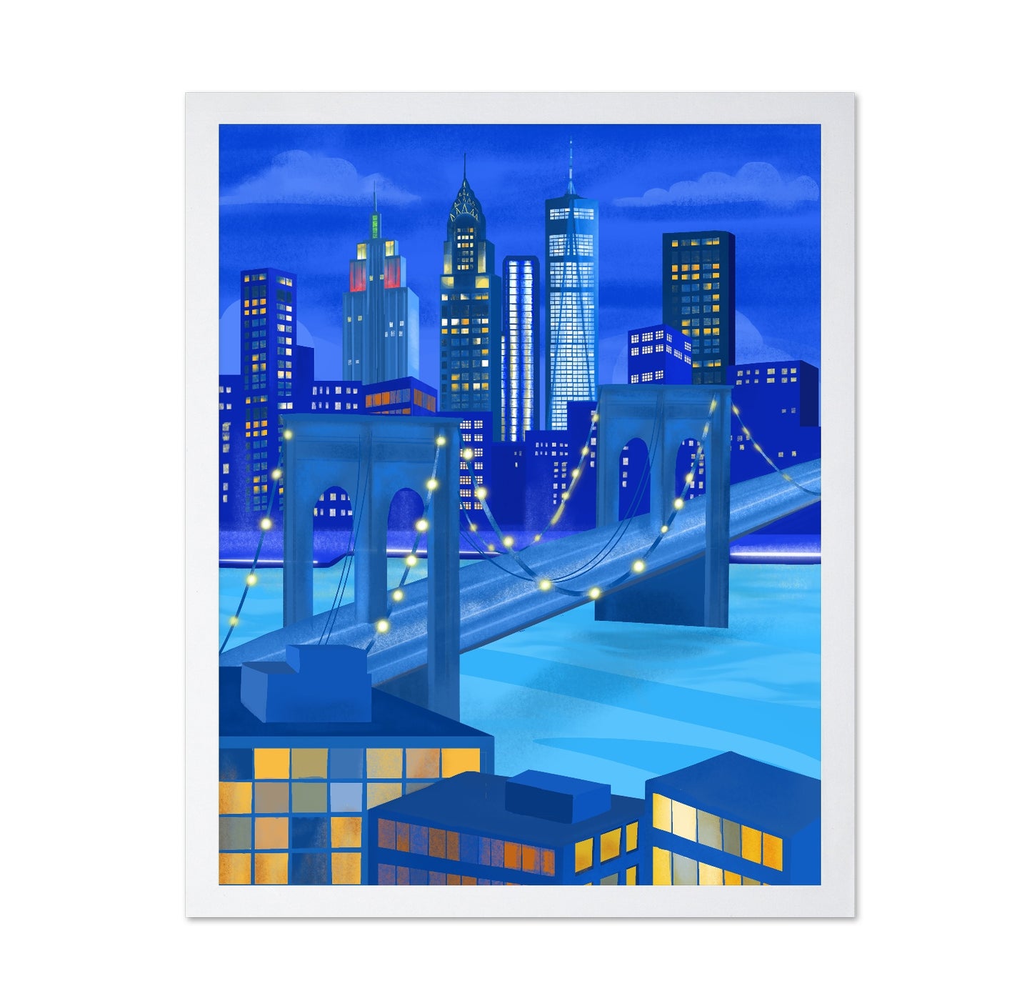New York Night Skyline