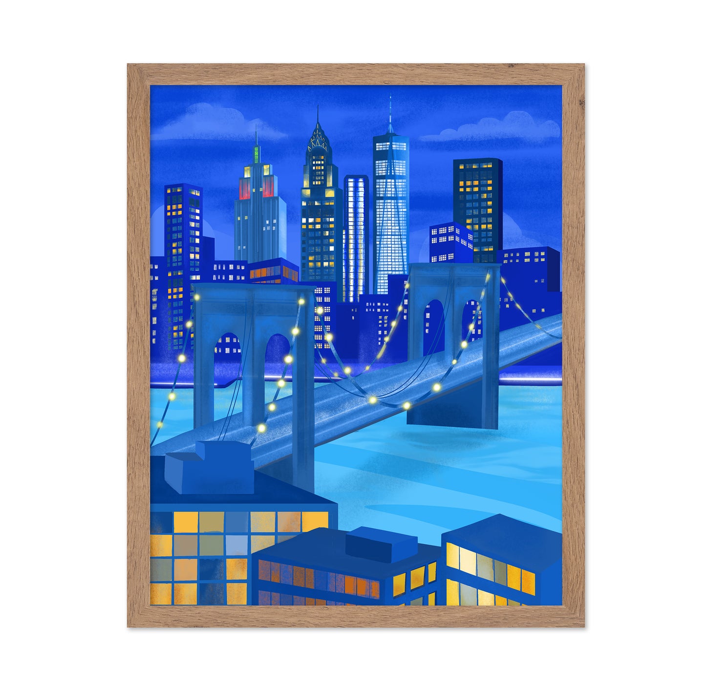 New York Night Skyline