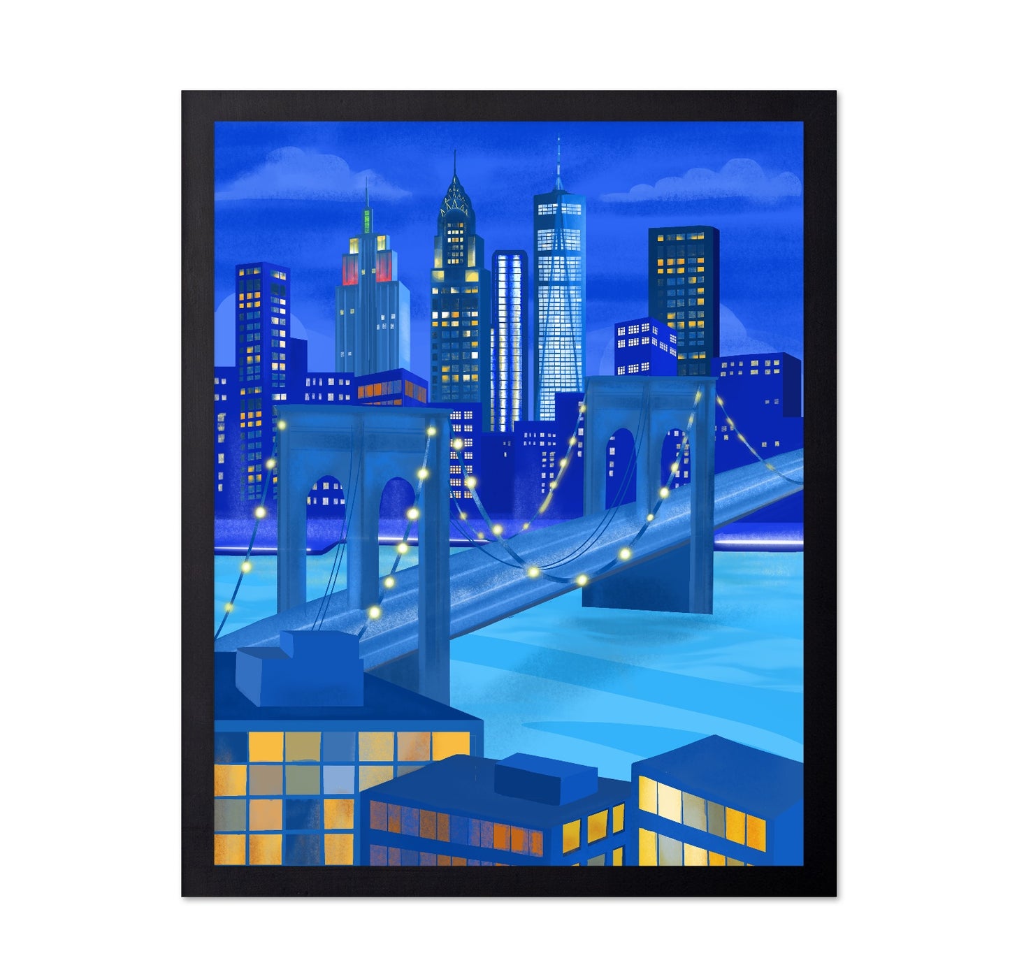 New York Night Skyline