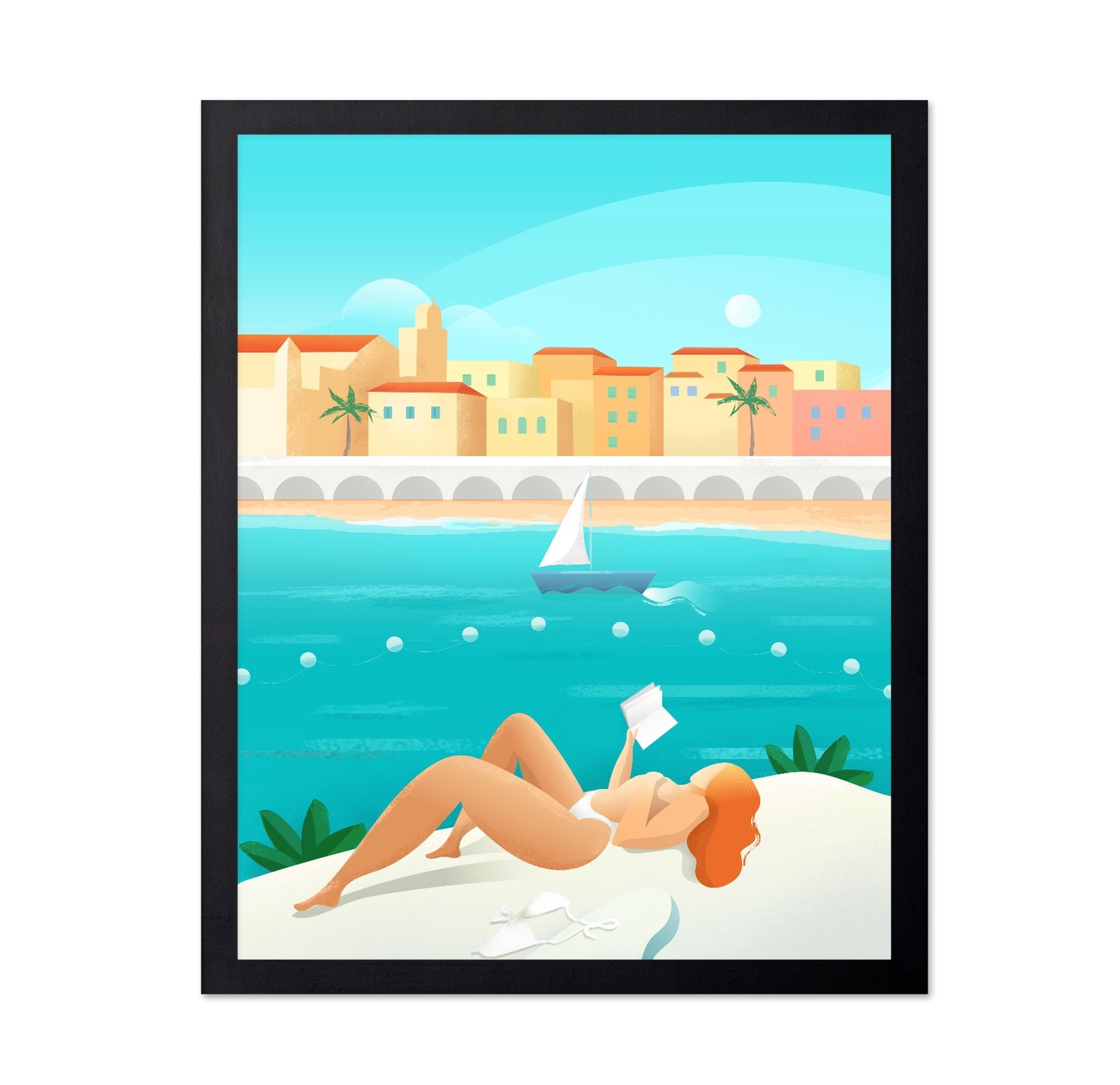 Cote dAzur Beach Scene