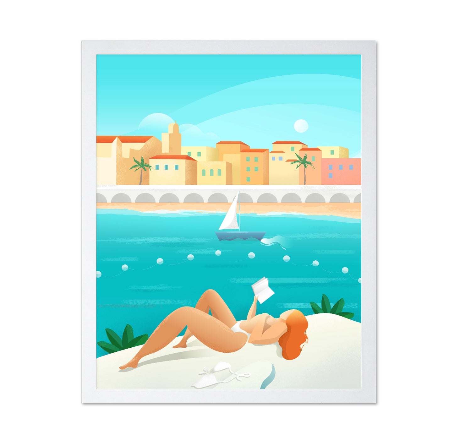 Cote dAzur Beach Scene