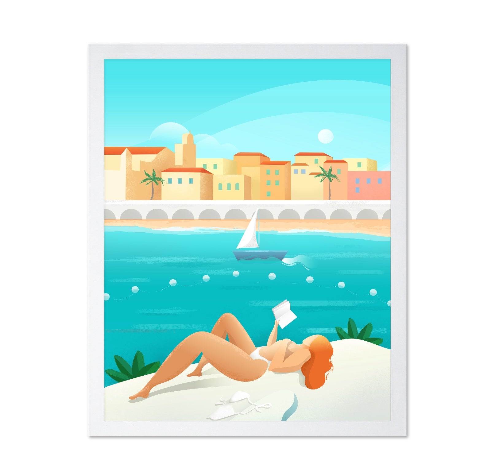 Cote dAzur Beach Scene