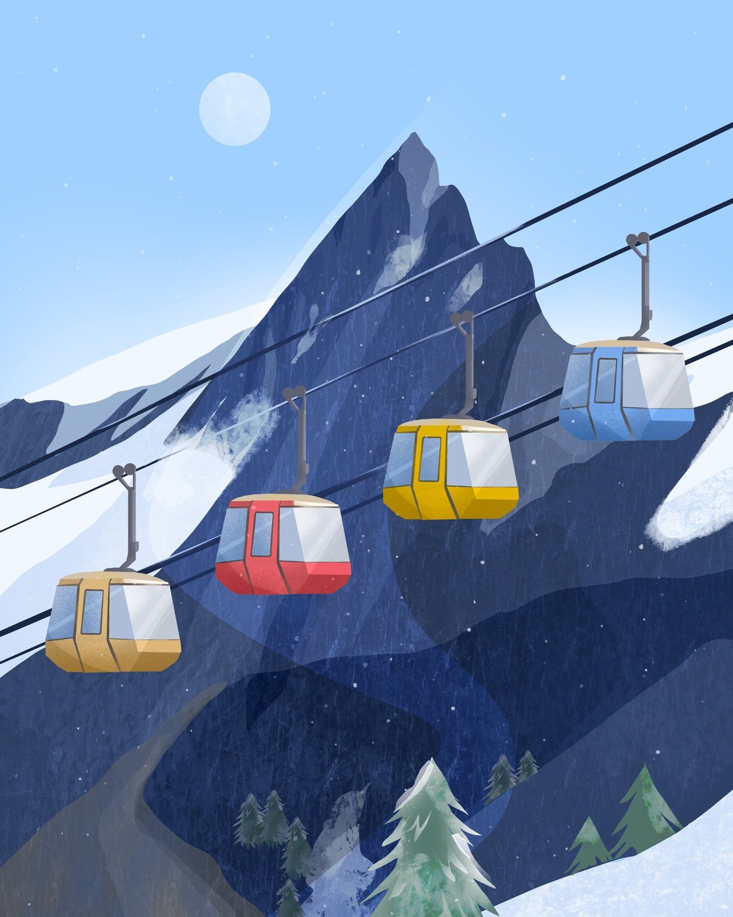 Mountain Ski Lift