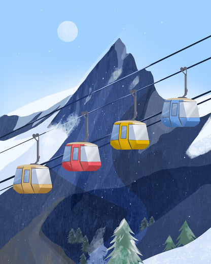 Mountain Ski Lift