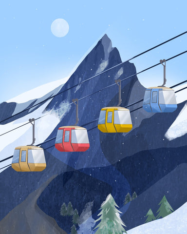Mountain Ski Lift