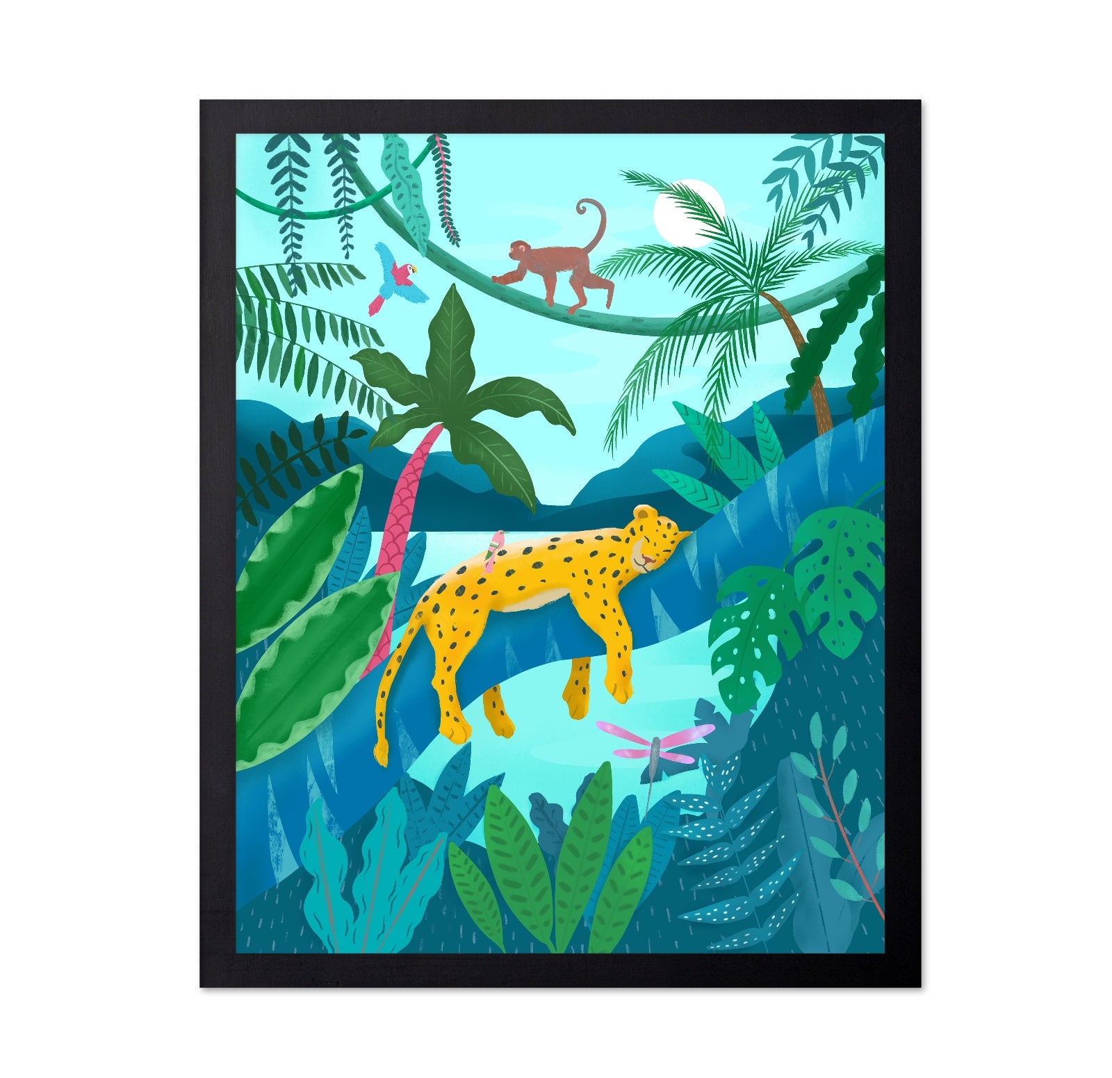 Jungle Leopard Scene