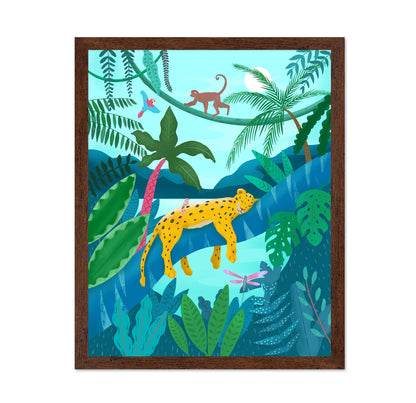 Jungle Leopard Scene