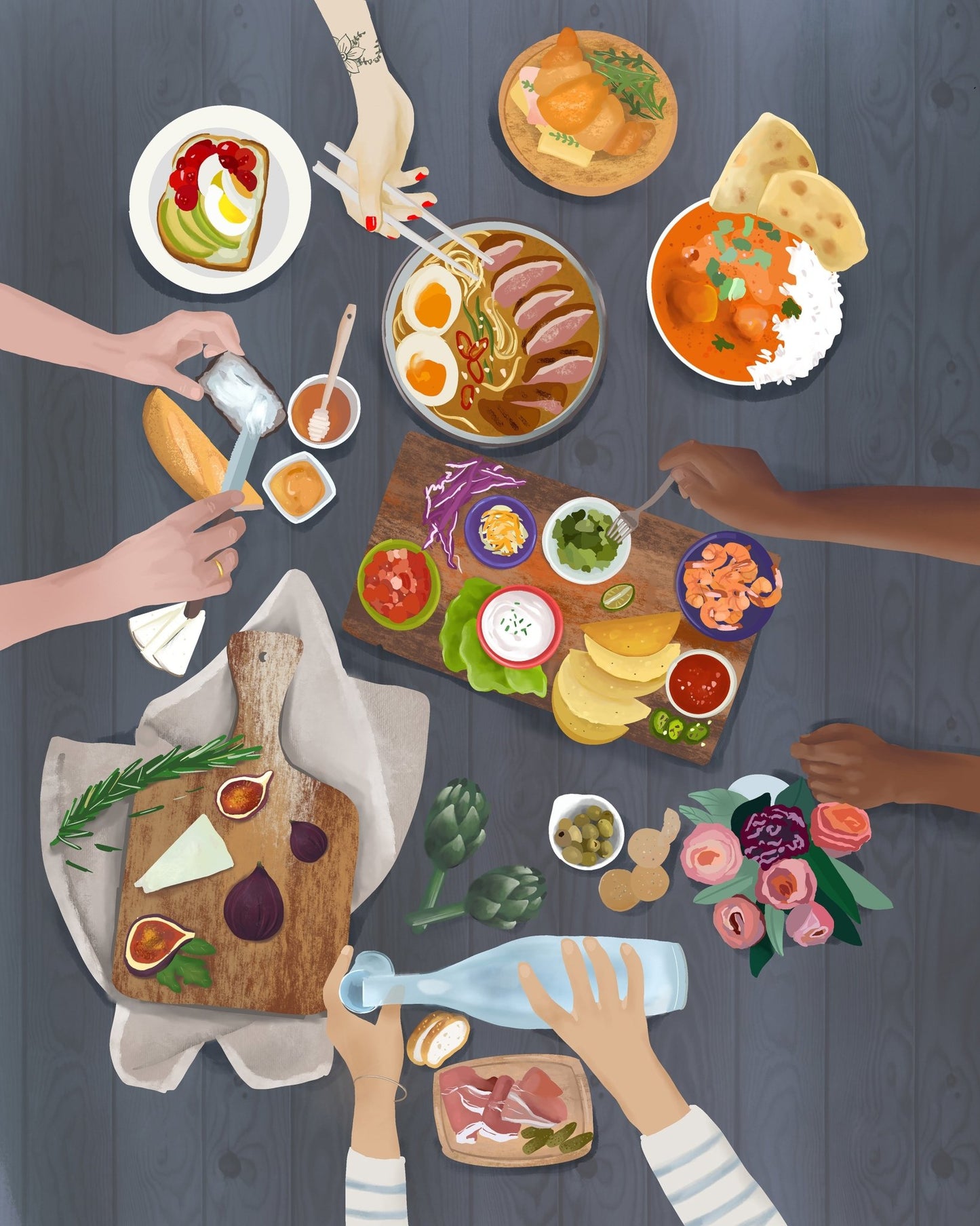 Global Brunch Table