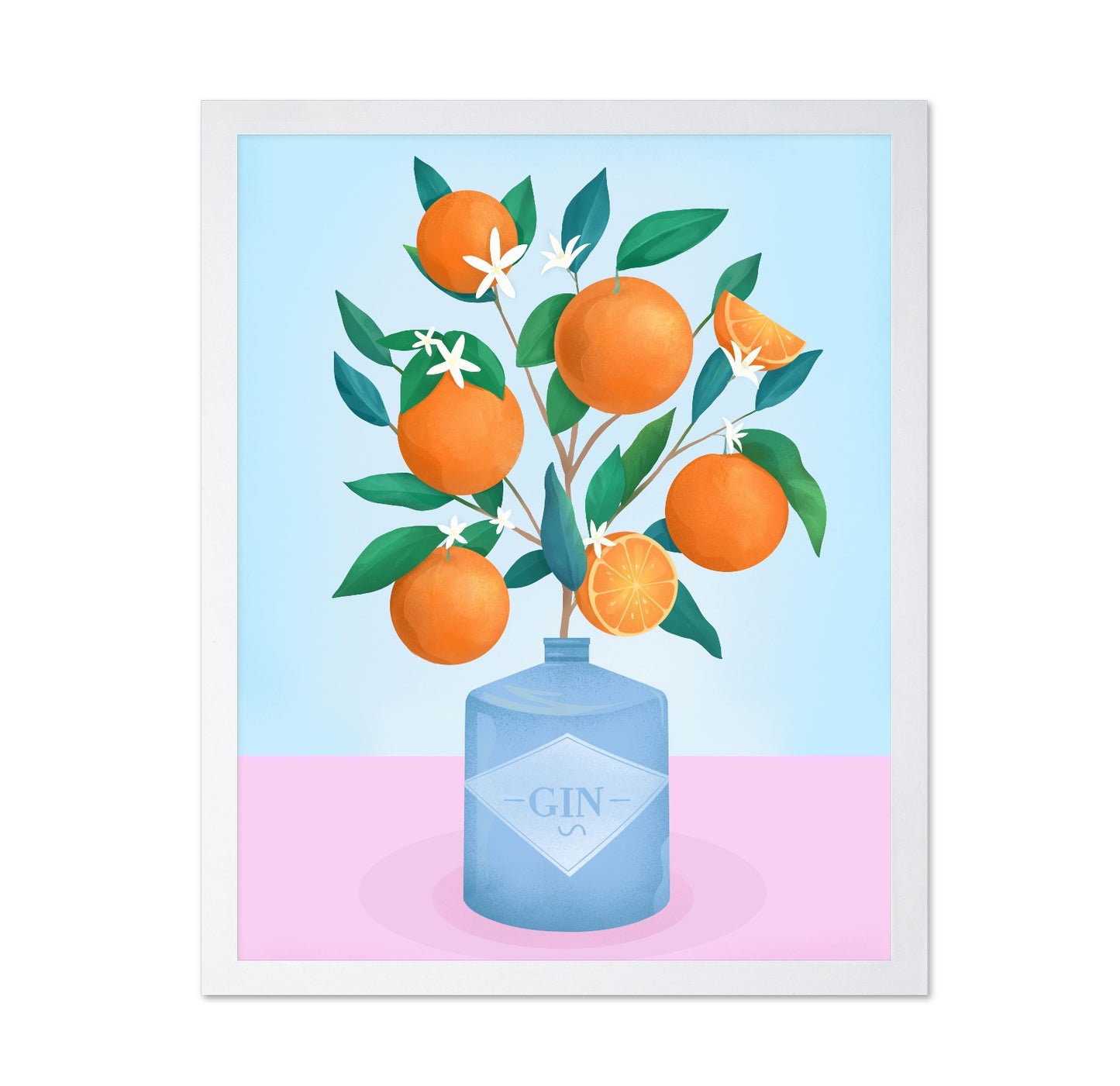 Orange Blossom Gin Still Life