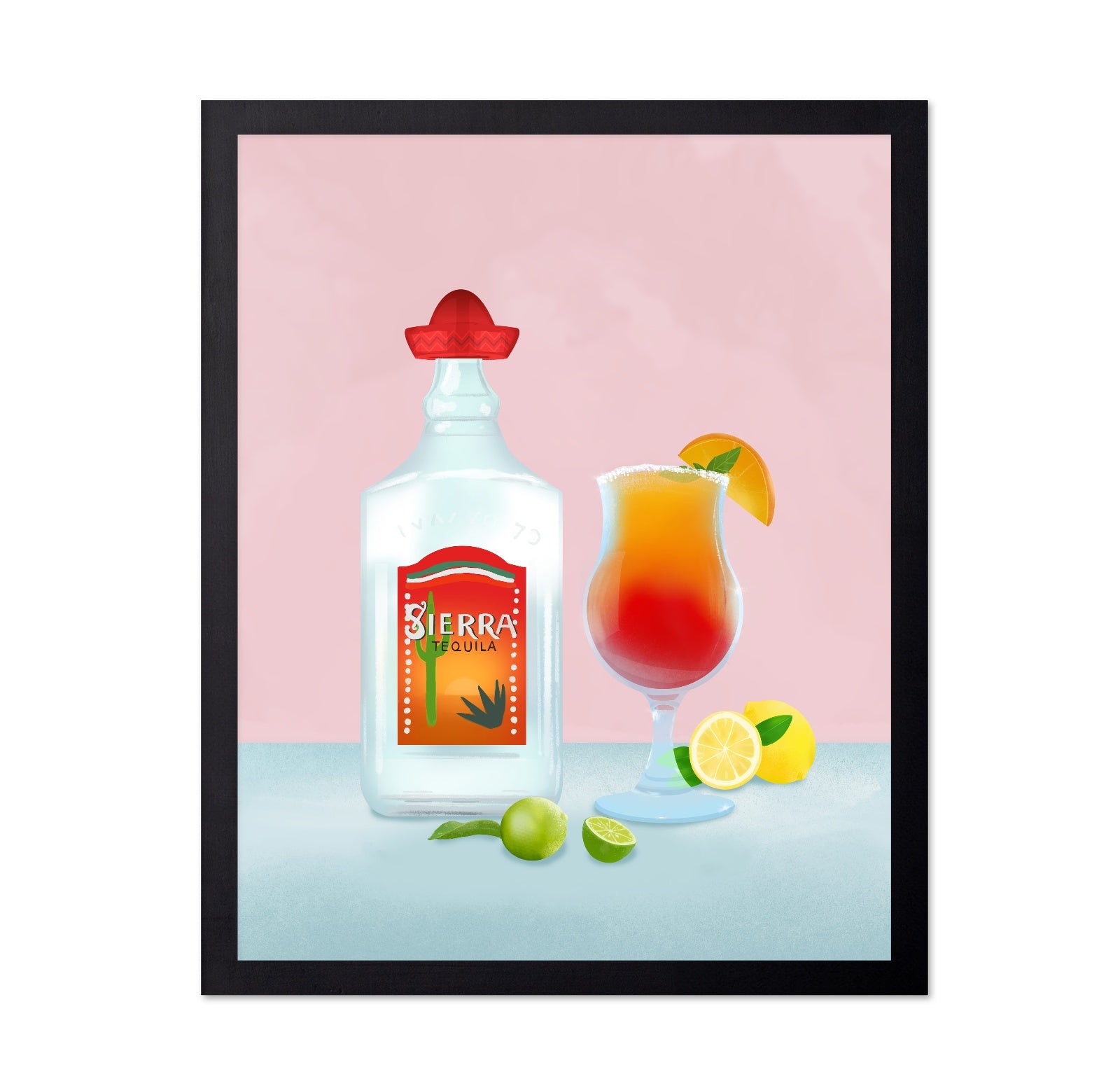 Tequila Cocktail Illustration