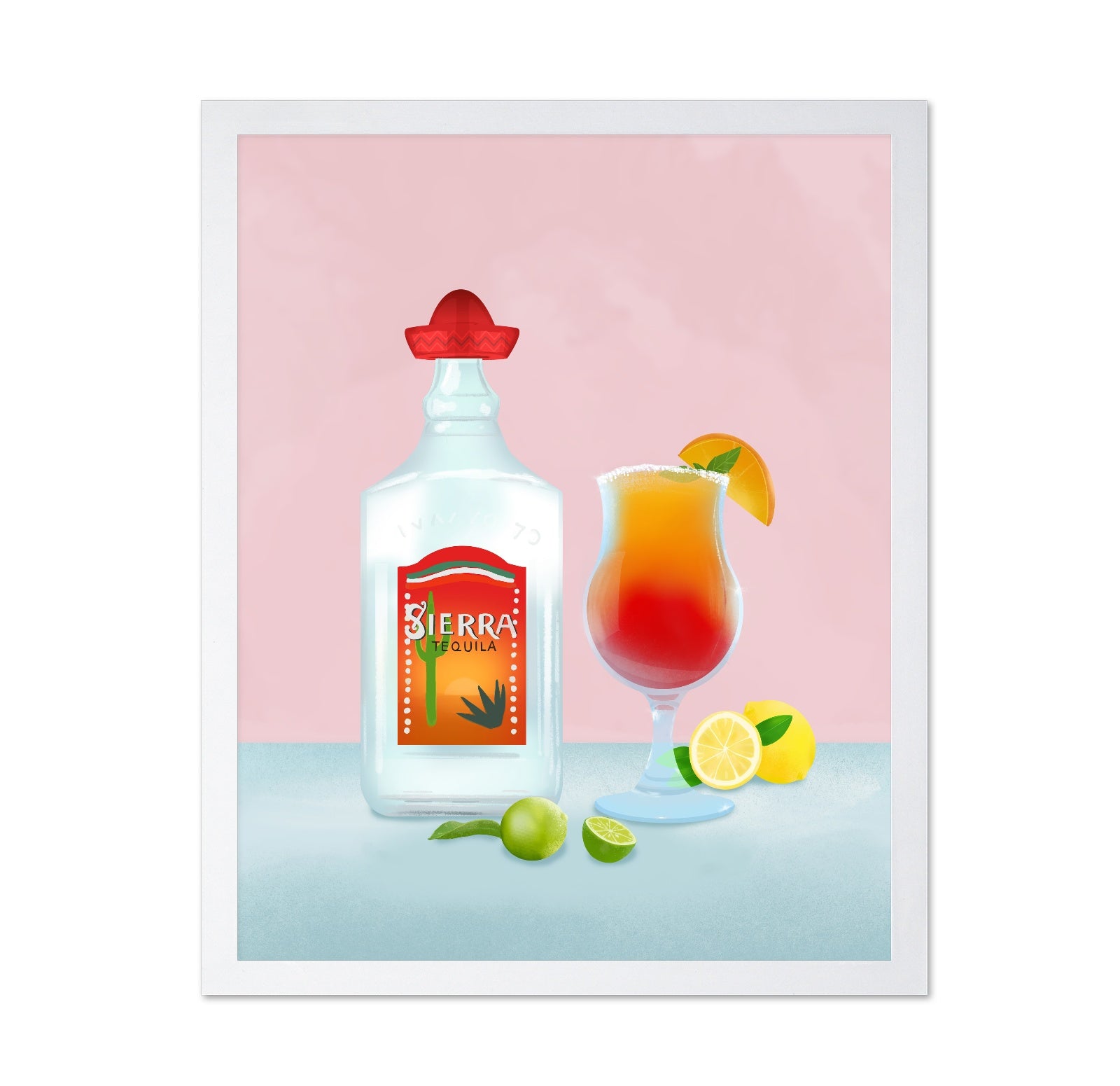 Tequila Cocktail Illustration
