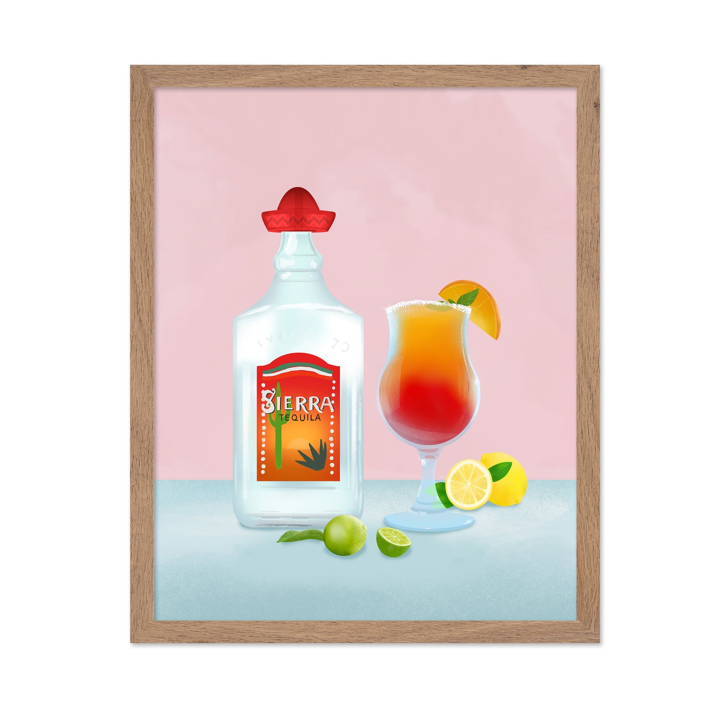 Tequila Cocktail Illustration