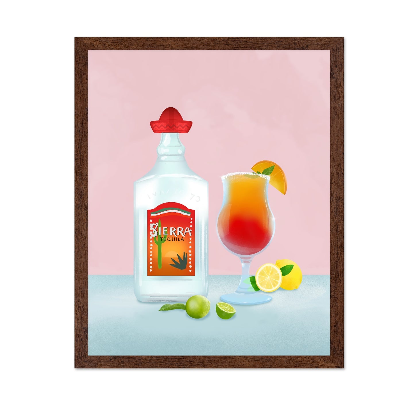 Tequila Cocktail Illustration