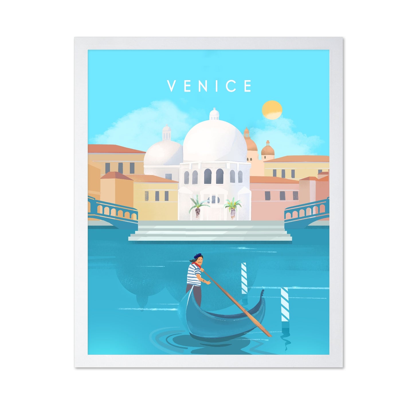 Venice Gondola Scene
