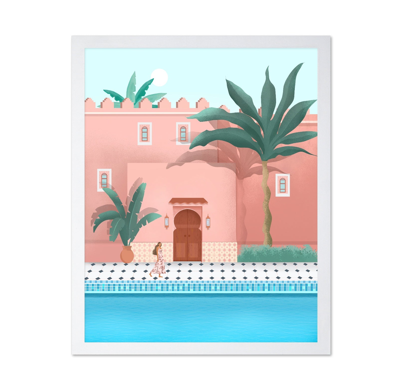 Moroccan Pink Palace Walk